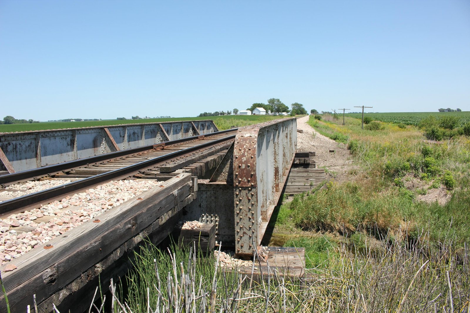 Looking east